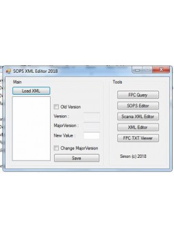 Scania SOPS XML Editor New 2018 - work with new sdp3 program